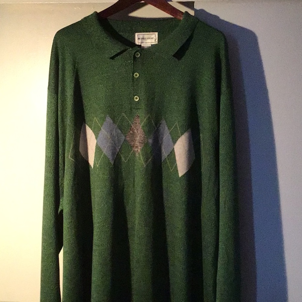 Men’s argyle polo